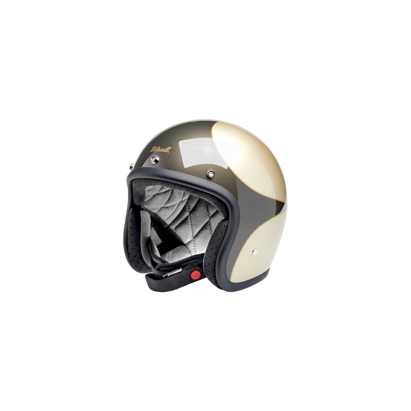 Biltwell Bonanza Metallic Charcoal / Champagne Scallop