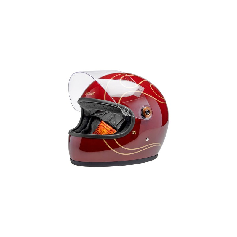Biltwell Gringo S - Gloss Garnet Red Flames