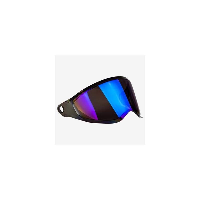 Fly Racing Trekker Helmet Face Shield Blue Iridium