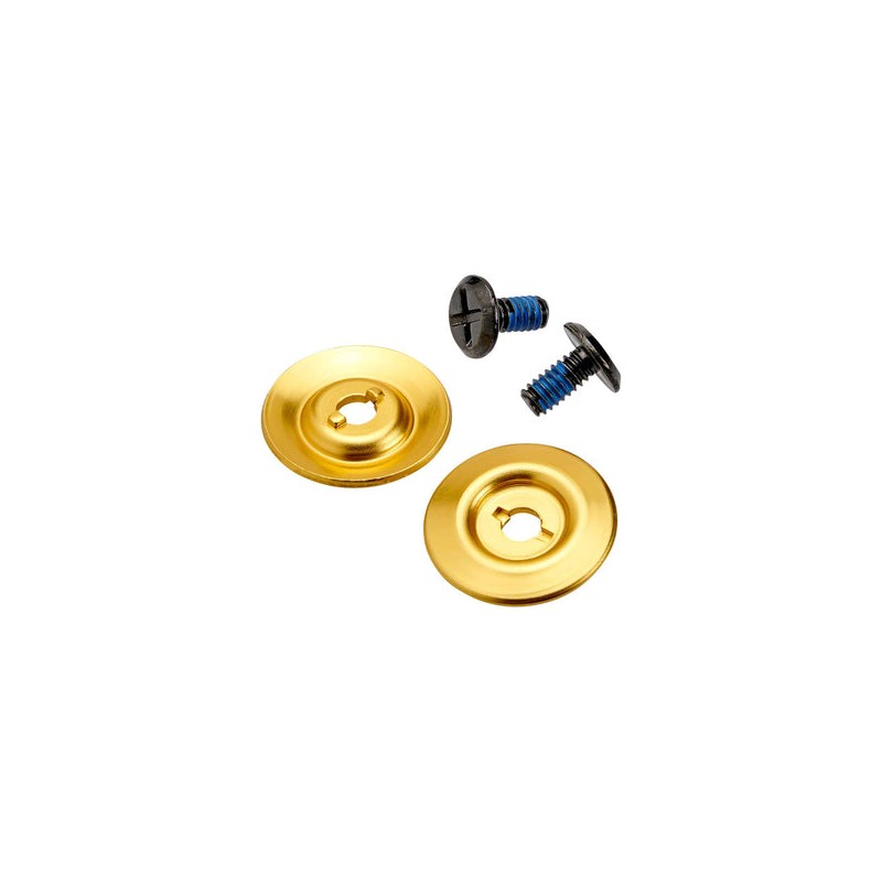 Biltwell Helmet Hardware Kit - Black Screw / Gold Baseplate
