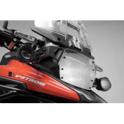 SW Motech Protector de faro. Suzuki V-Strom 1050 (19-). Soporte con panel PVC.
